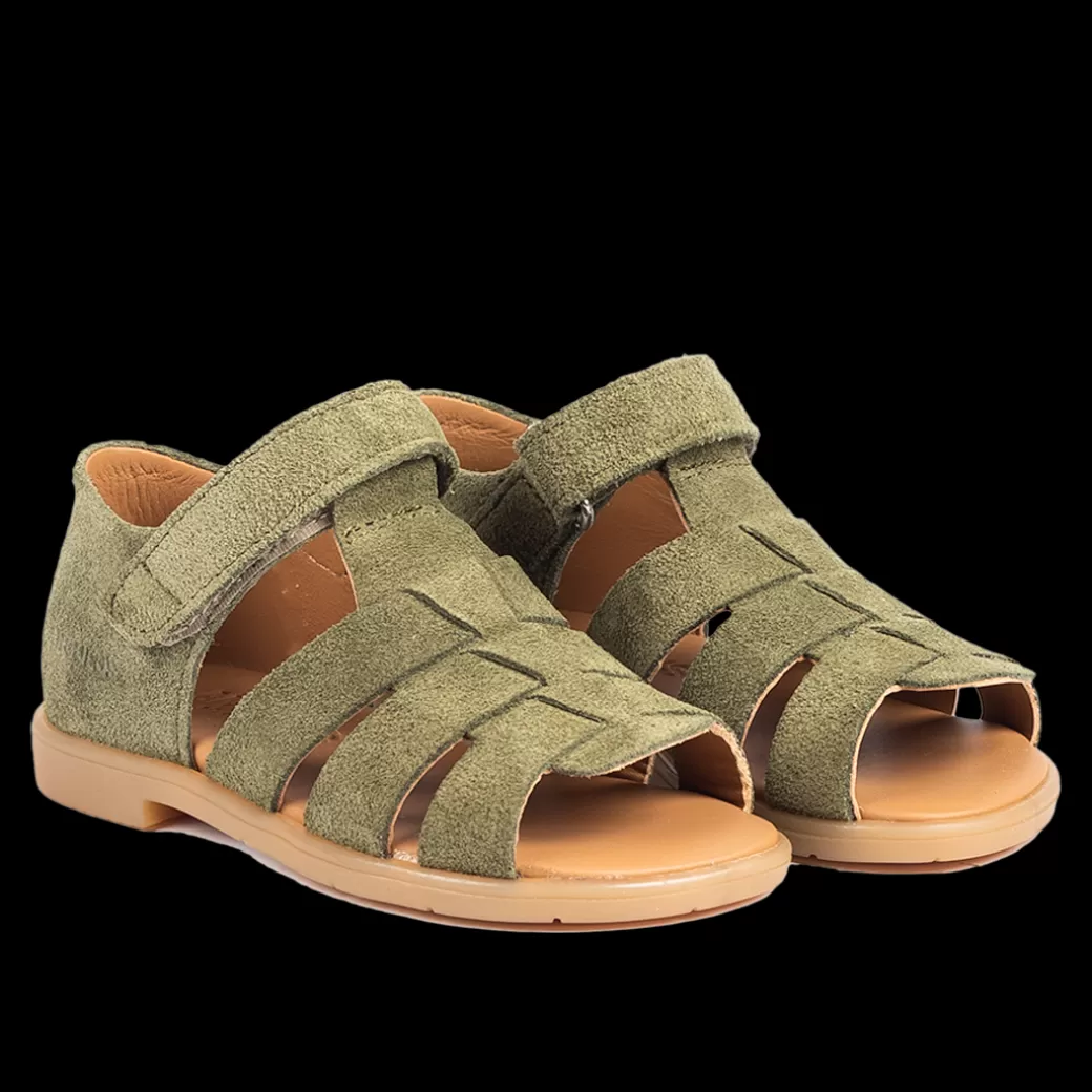 New Begynder Sandal Med åben Tå Og Velcrolukning Børn Sandaler