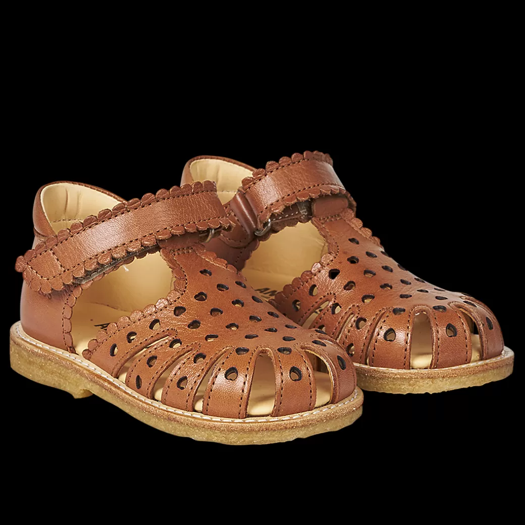 Sale Begynder Sandal Med Mini-hjerter Og Velcrolukning Børn Sandaler