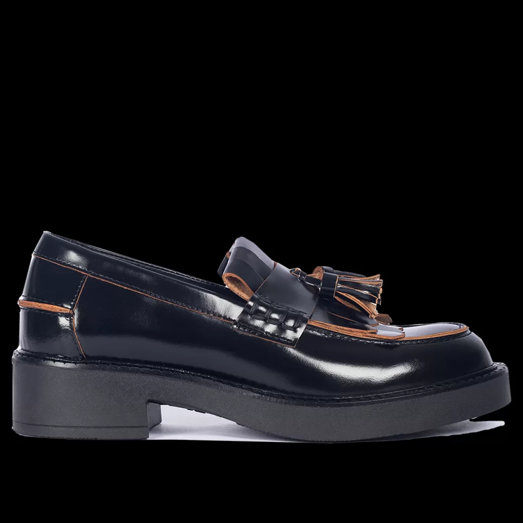 Flash Sale Chunky Penny Loafer Med Frynser Og Kvastdetalje Dame Loafers | Sko