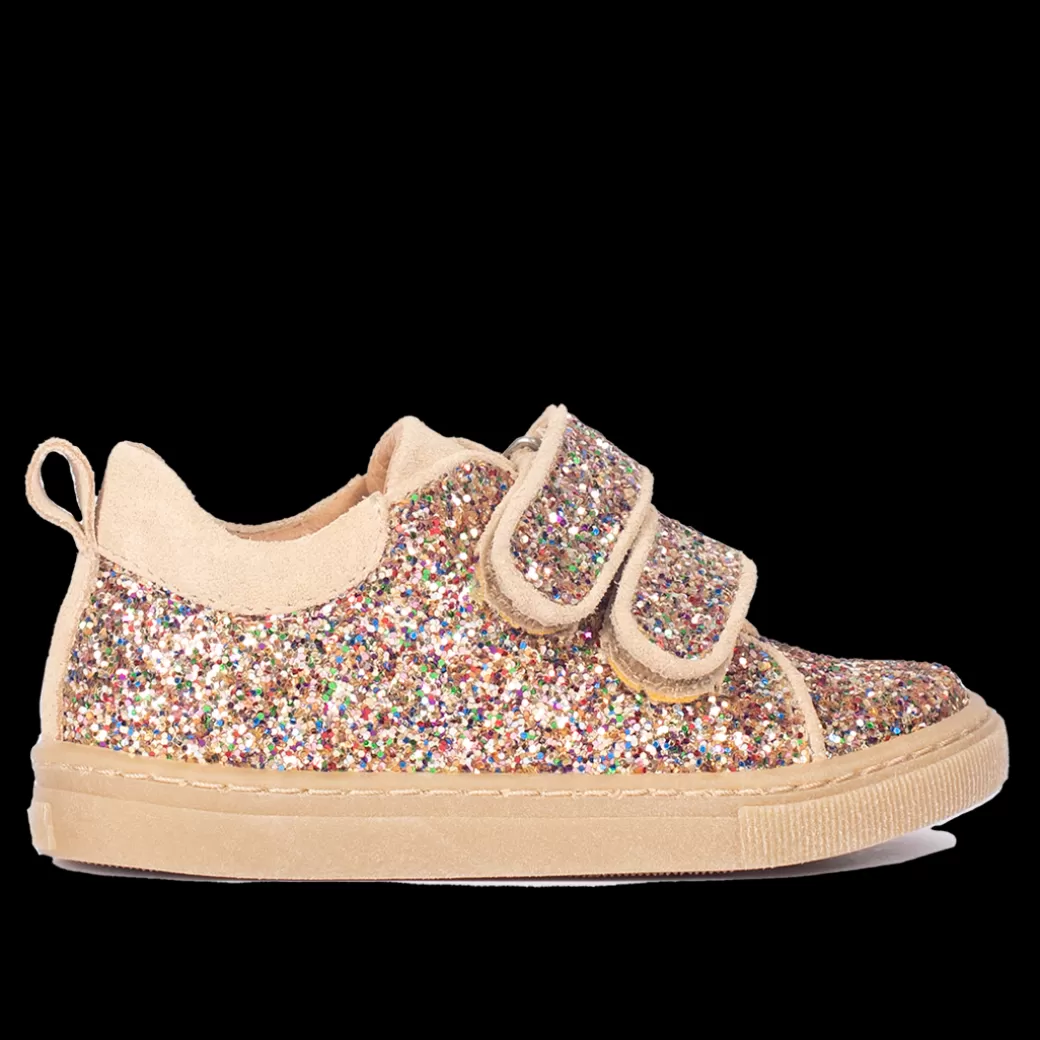 Hot Funklende Glitter-sneaker Med Ruskindskanter Børn Sko | Sneakers