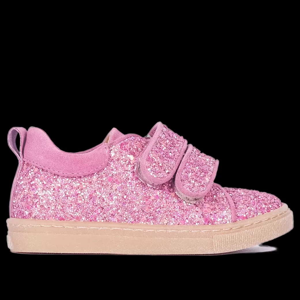 Fashion Funklende Glitter-sneaker Med Ruskindskanter Børn Sko | Sneakers