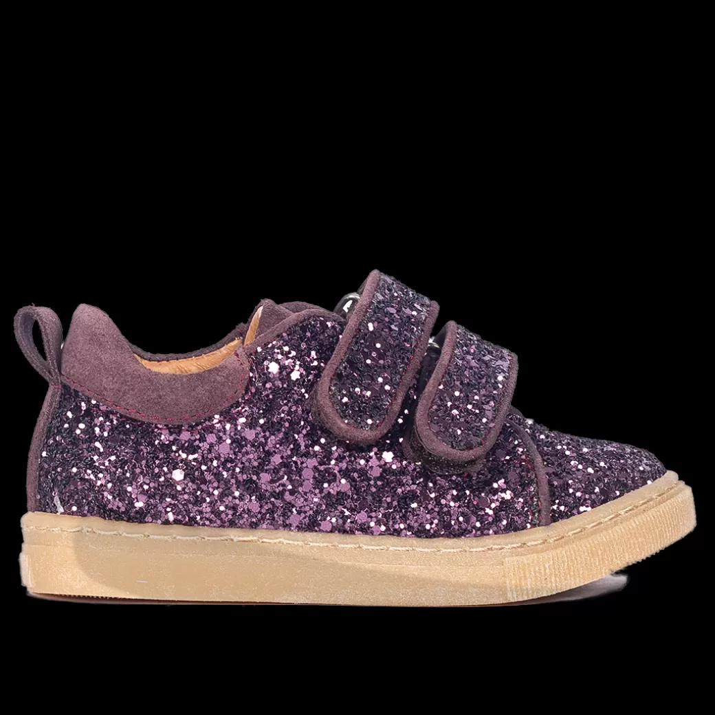 Sale Funklende Glitter-sneaker Med Ruskindskanter Børn Sko