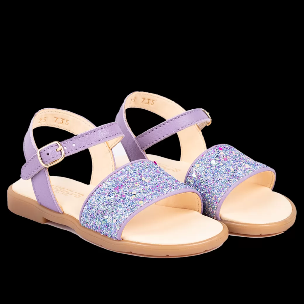 Cheap Glittersandal Med åben Tå Og Spændelukning Børn Sandaler