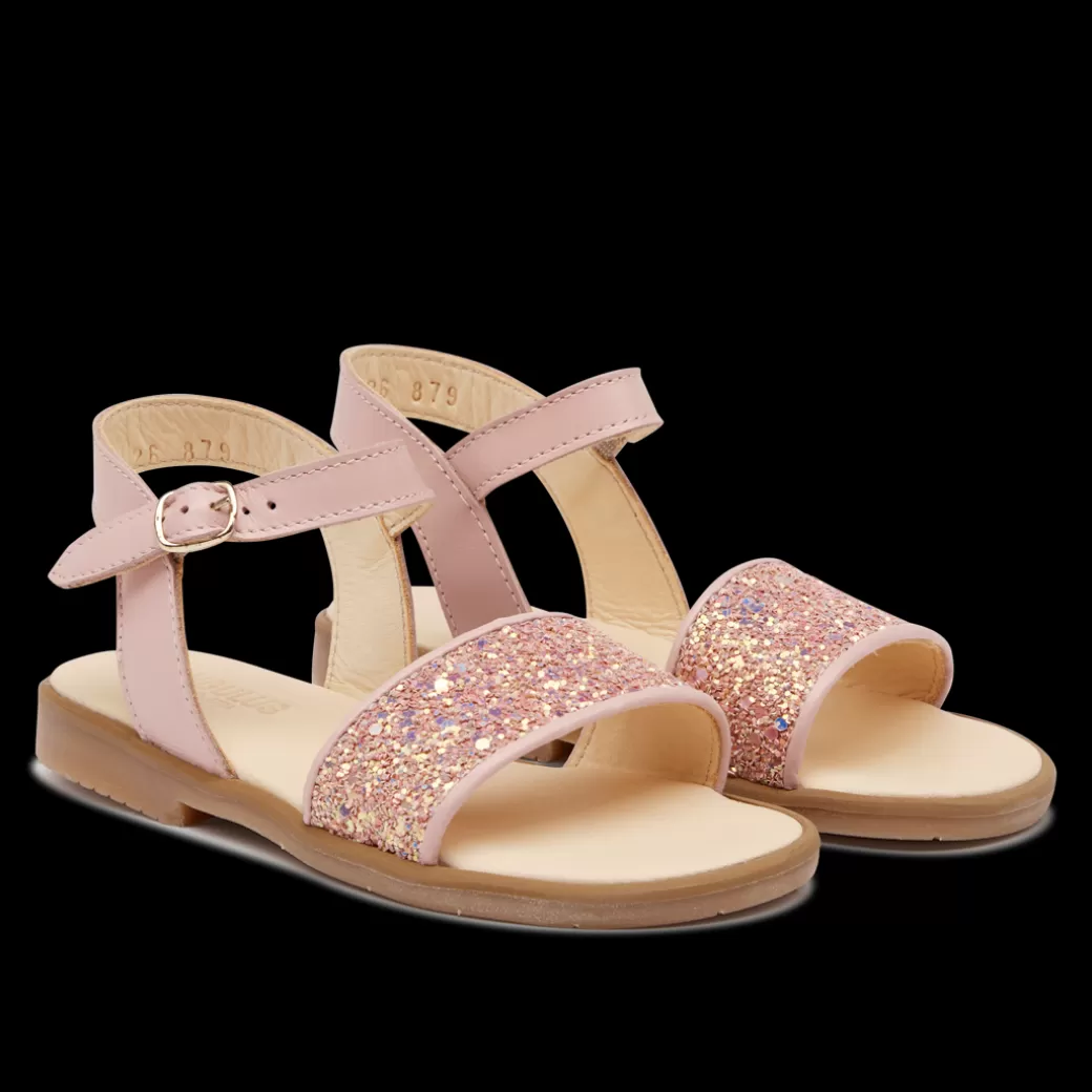 Discount Glittersandal Med åben Tå Og Spændelukning Børn Sandaler