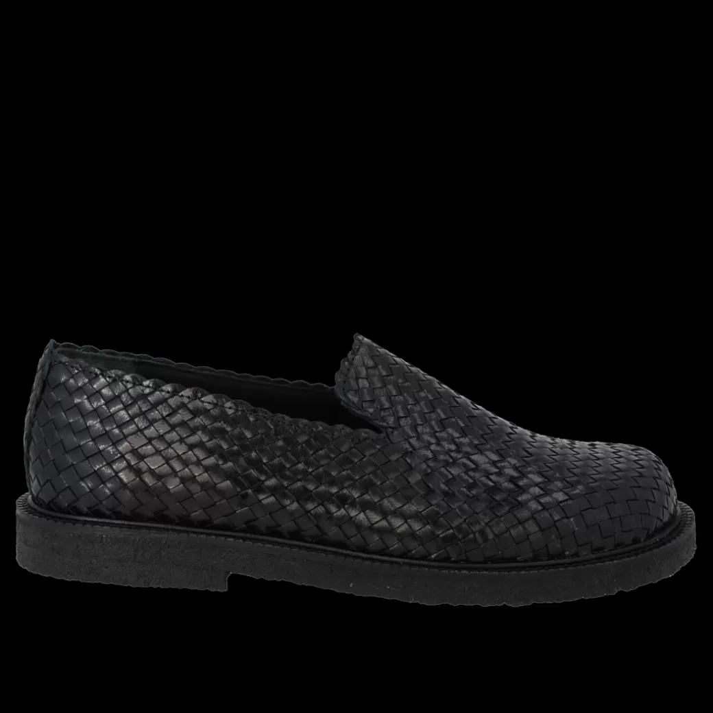 Clearance Håndflettet Loafer Dame Loafers | Sko