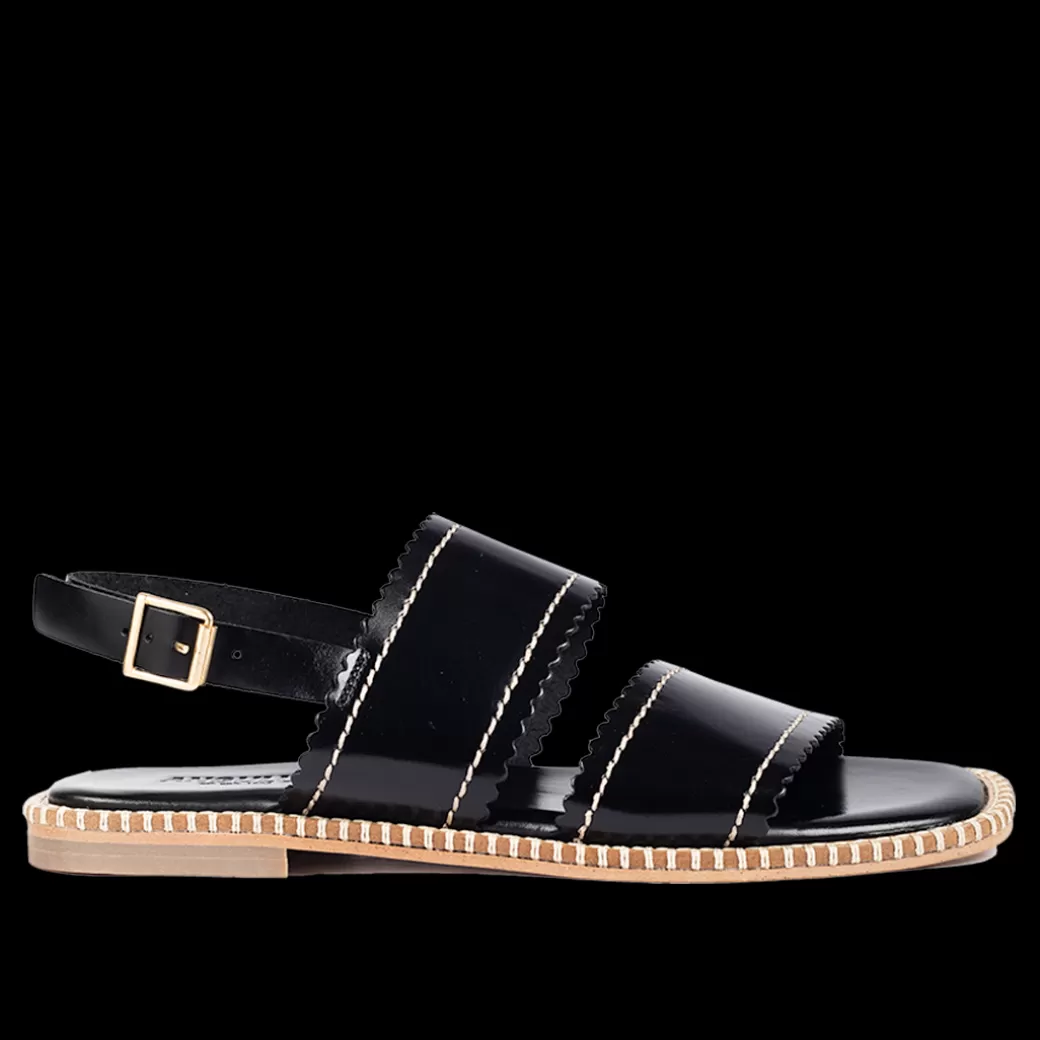 Best Sale Lædersandal Med Bølge Kanter Dame Sandaler