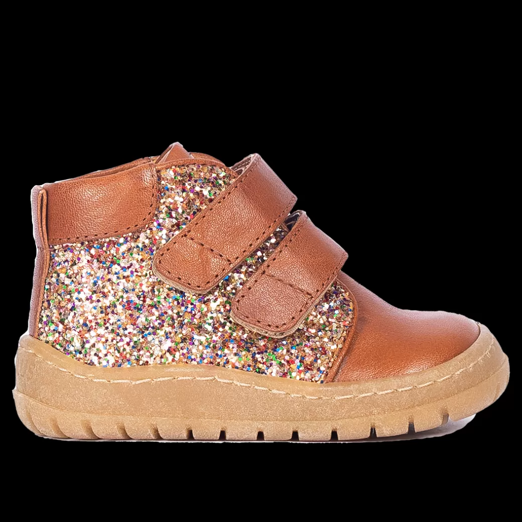 Fashion Mit-cut Sneaker Med Funklende Glitter Børn Sko | Sneakers