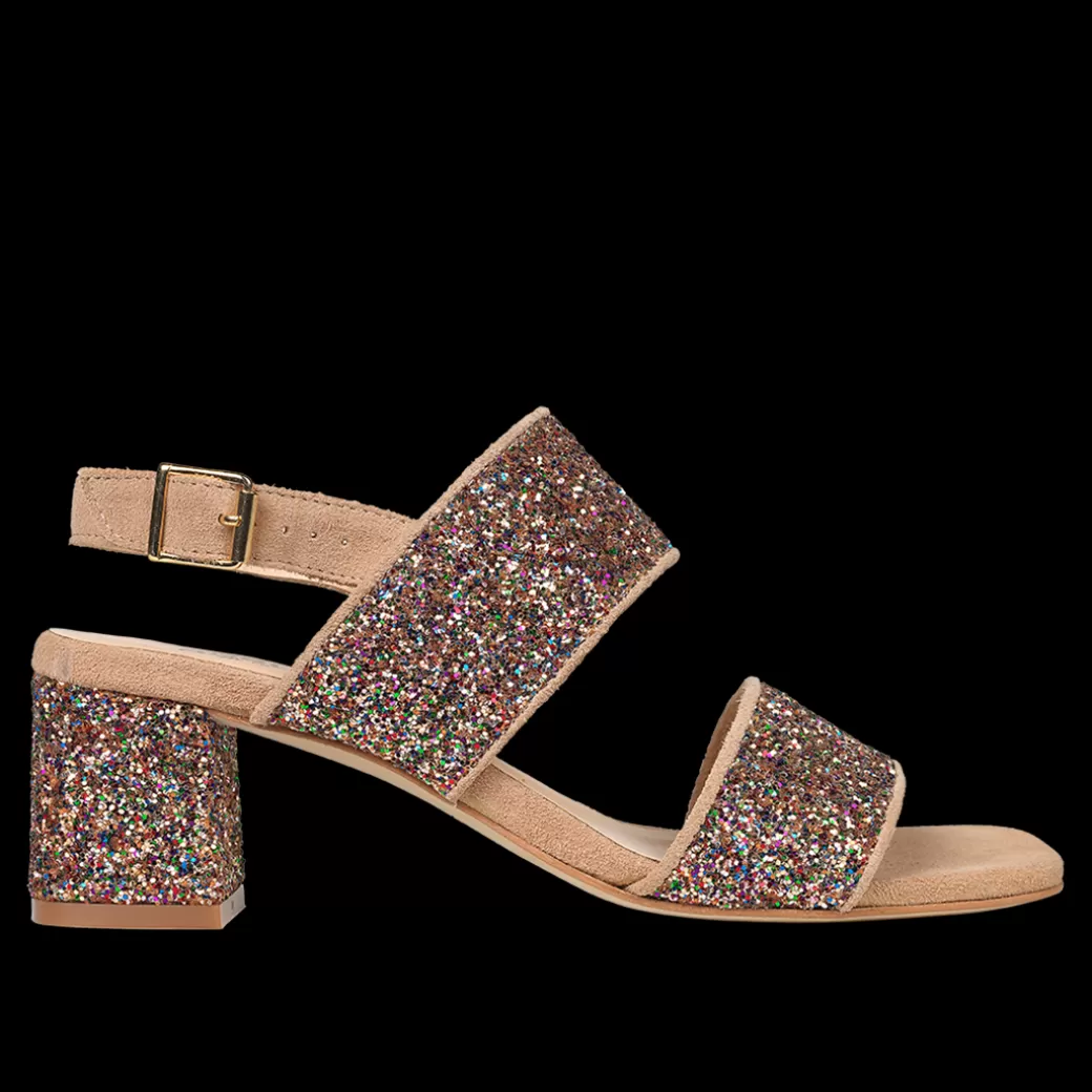 Store Remsandal I Funklende Glitter Dame Sandaler