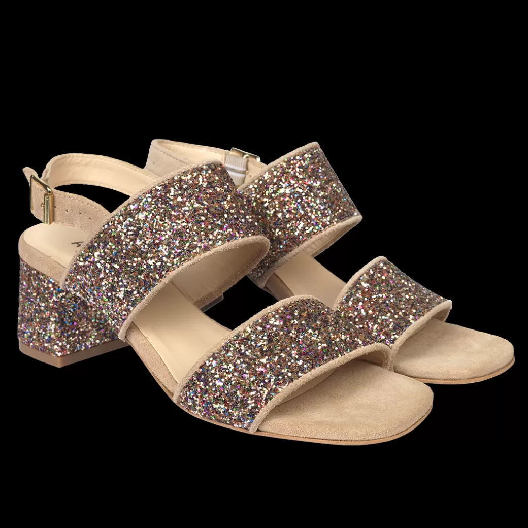 Store Remsandal I Funklende Glitter Dame Sandaler