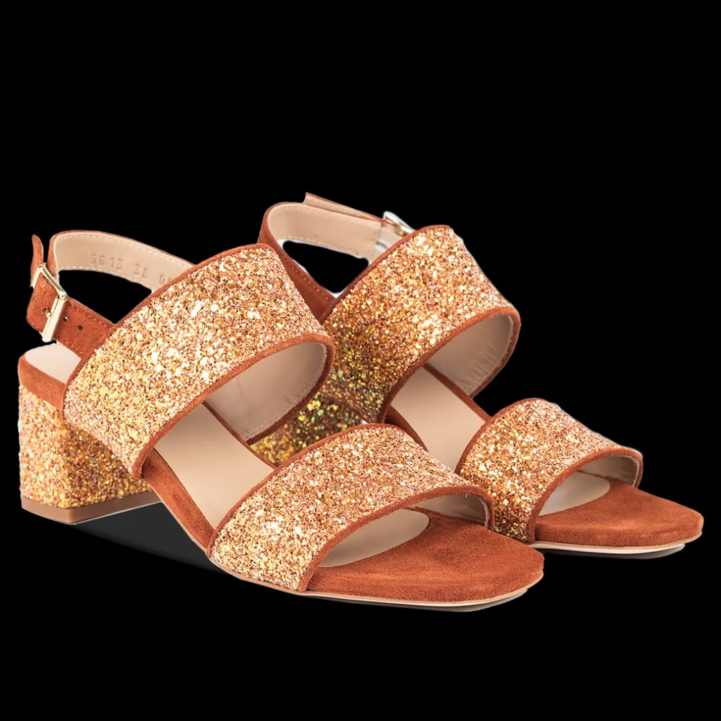 Best Remsandal I Funklende Glitter Dame Sandaler