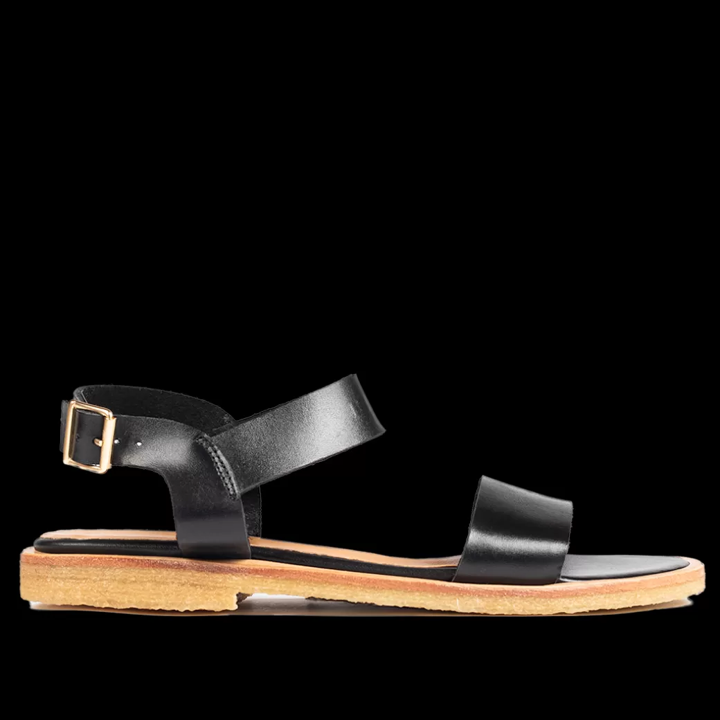 Store Sandal Med Guldspænde Dame Sandaler