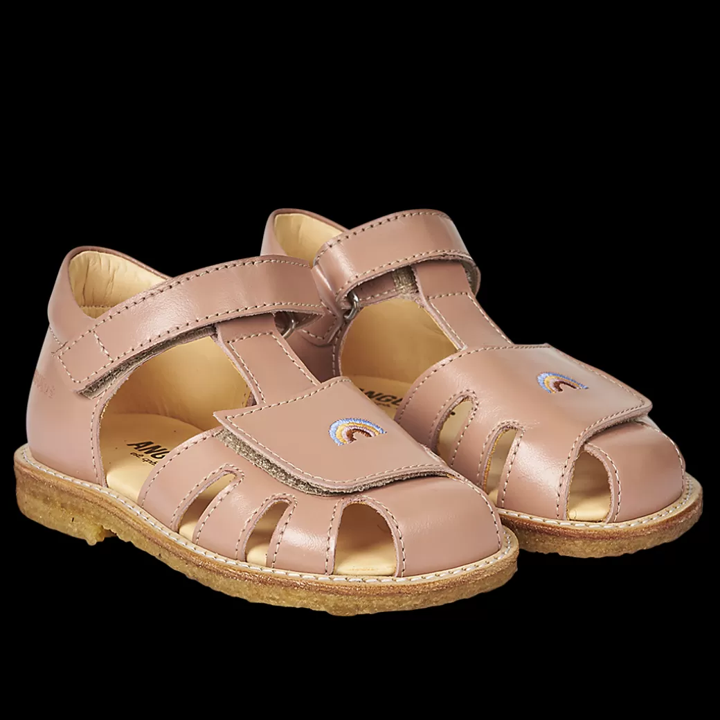 Sale Sandal Regnbue Broderi Og Velcrolukning Børn Sandaler | Rummelig Pasform