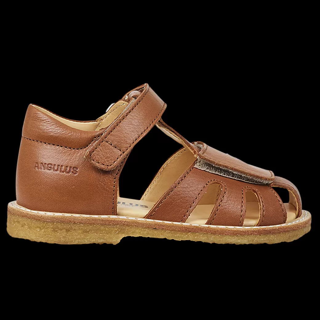 Fashion Sandal Regnbue Broderi Og Velcrolukning Børn Rummelig Pasform | Sandaler