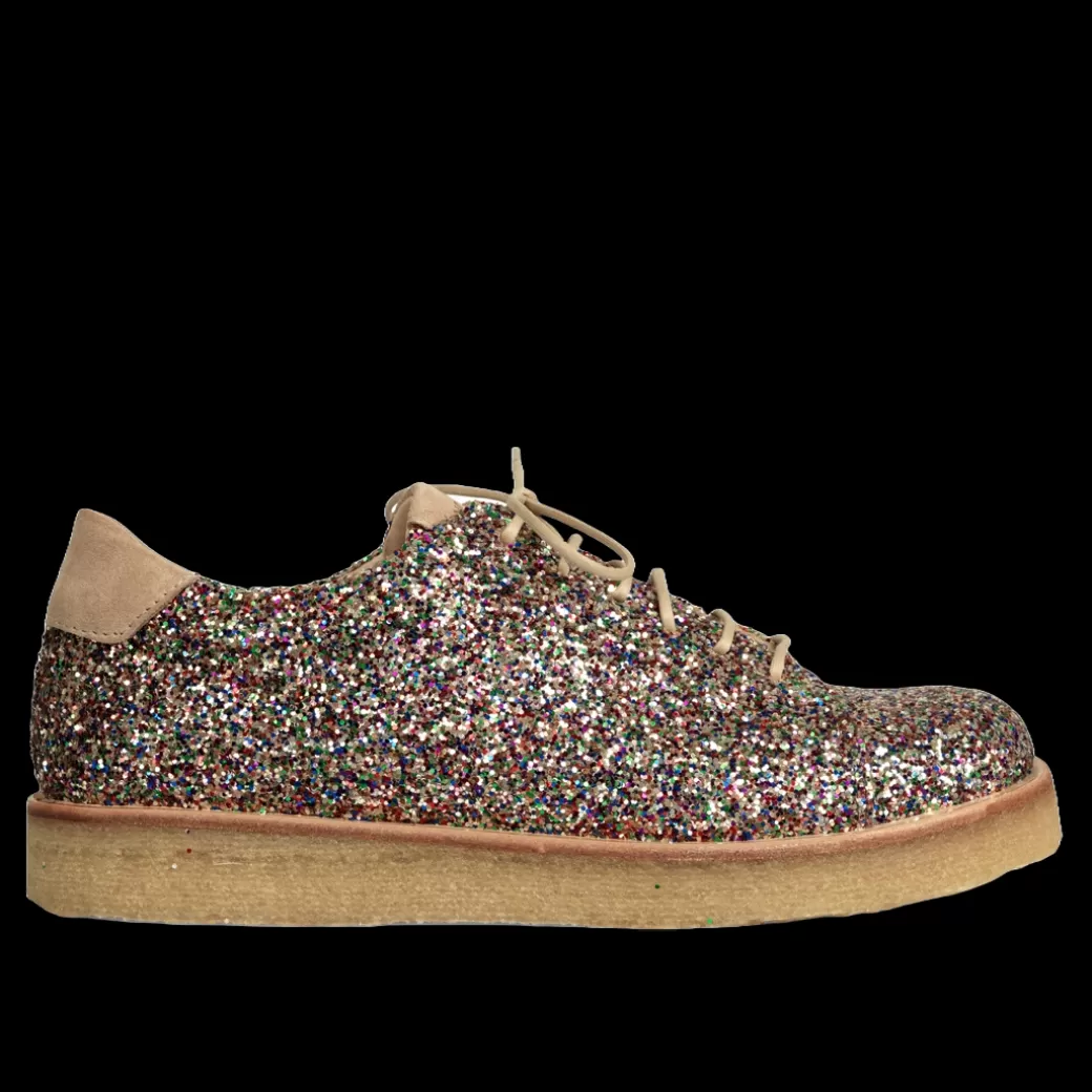 Hot Sneaker I Glitter På Plateausål Dame Sko